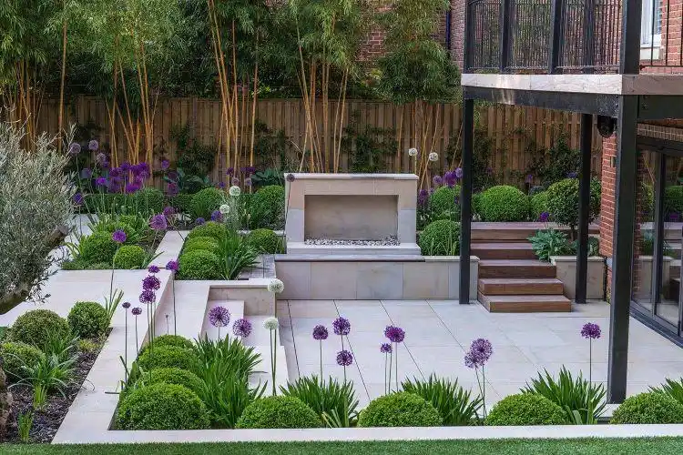 三套简约时尚现代风别墅庭院花园实景图案例欣赏