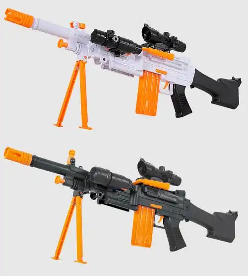 m249电动连发大菠萝软弹枪男孩子玩具轻机枪儿童吃鸡装备重机枪 m249