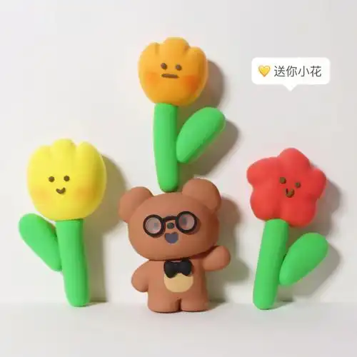 粘土教程送你小花花啦