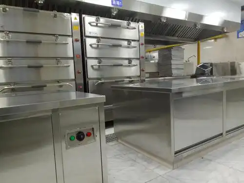 燃气三门海鲜蒸柜商用厨房设备商用蒸箱定制款