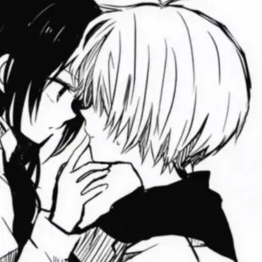 情侣头像萌宝一男一女黑白