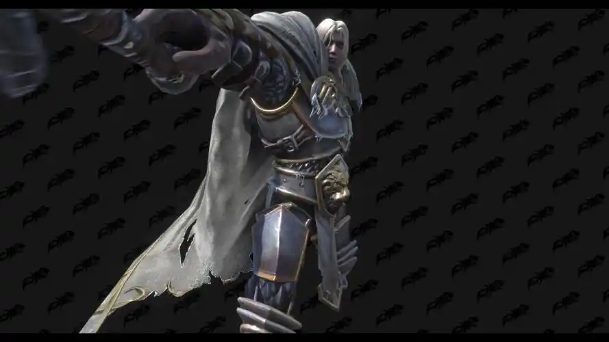 魔兽争霸3重制版洛丹伦第一孝子人类时期阿尔萨斯霜之哀伤皮肤模型