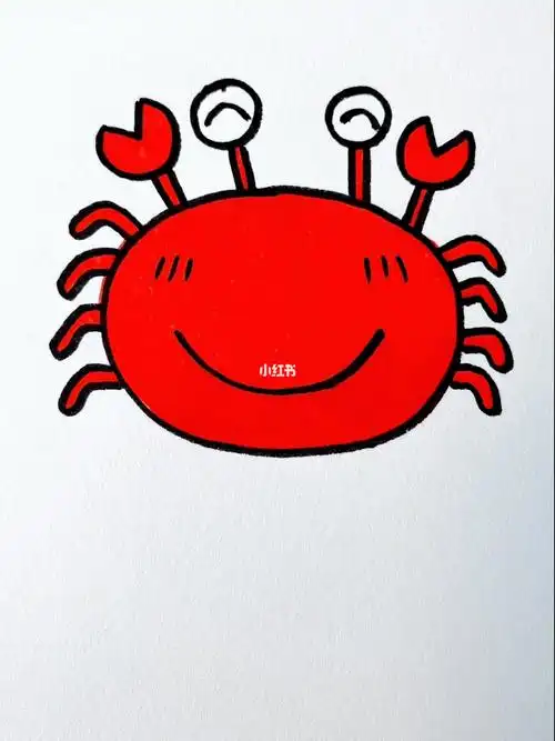 螃蟹简笔画