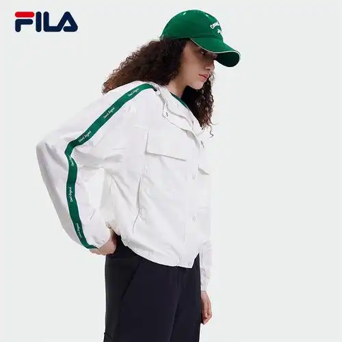 fila斐乐女子网球梭织外套2023新款简约时尚运动茄克