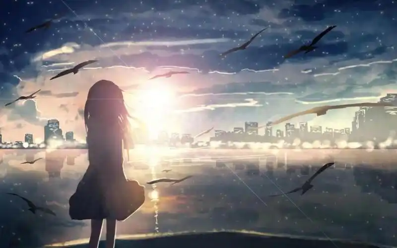 动漫世界中的孤独背影,高清壁纸图片,动漫人物-回车桌面