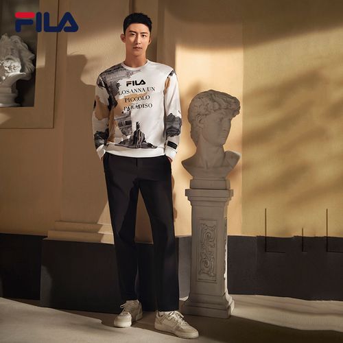 张艺兴同款fila斐乐男子板鞋2021冬季新款低帮板鞋