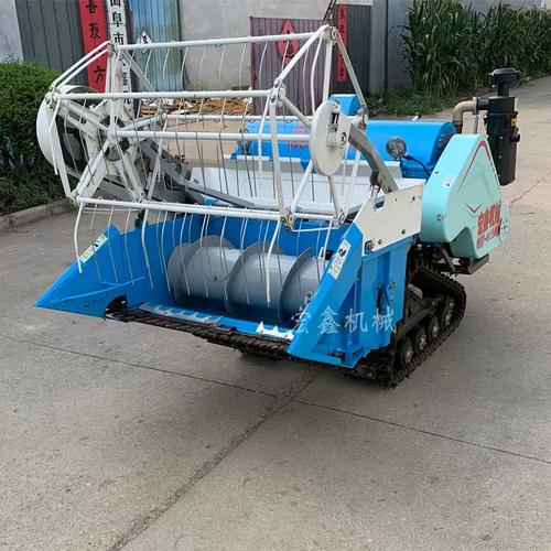 柴油大马力履带式稻麦联合收割机山地微型履带式水稻收获脱粒机