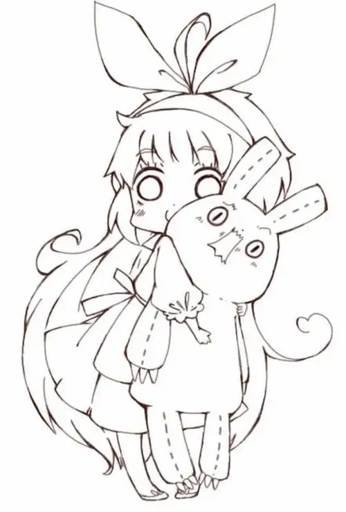 个萌萌的卡通简笔画小人素材分享快手很火的简笔画手帐q版动漫人物com