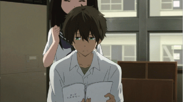 冰菓gif看书gif眼神gif魔性gif