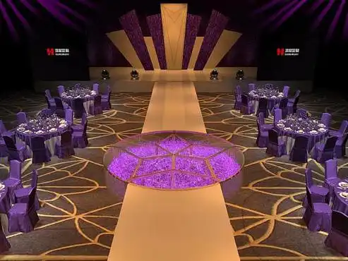 玻璃舞台 圆形舞台 婚礼舞台 婚庆道具 婚礼t台