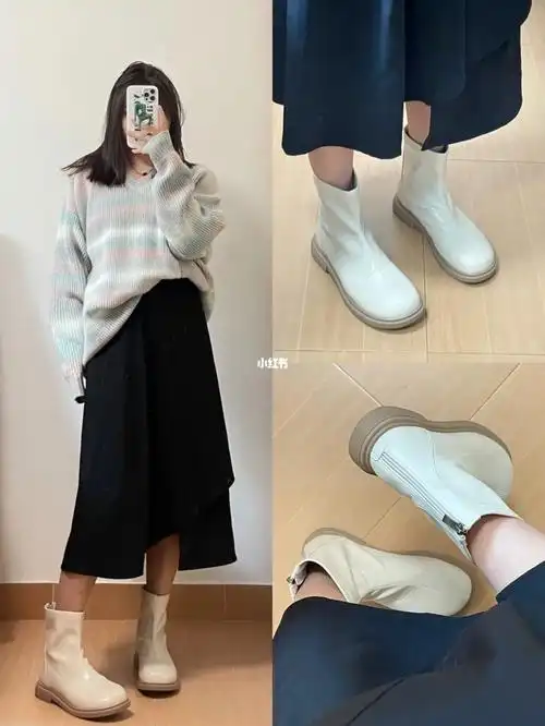 秋冬必备白色短靴颜值质感并存
