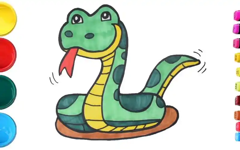 蛇简笔画怎么画