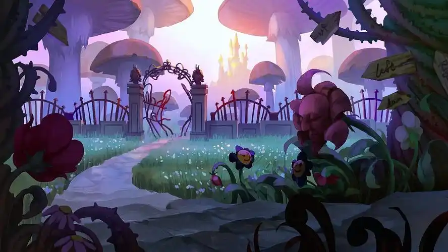 以爱丽丝梦游仙境为灵感创作的场景设计.上海|概念设计师