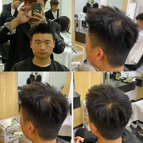 男生如何让自己的发型出众不同款,尝试下这款小众的韩式造型小平头!
