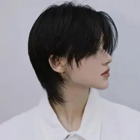 日系狼尾假发短发女通用帅气个性全头套发型自然网红鲻鱼头假发男