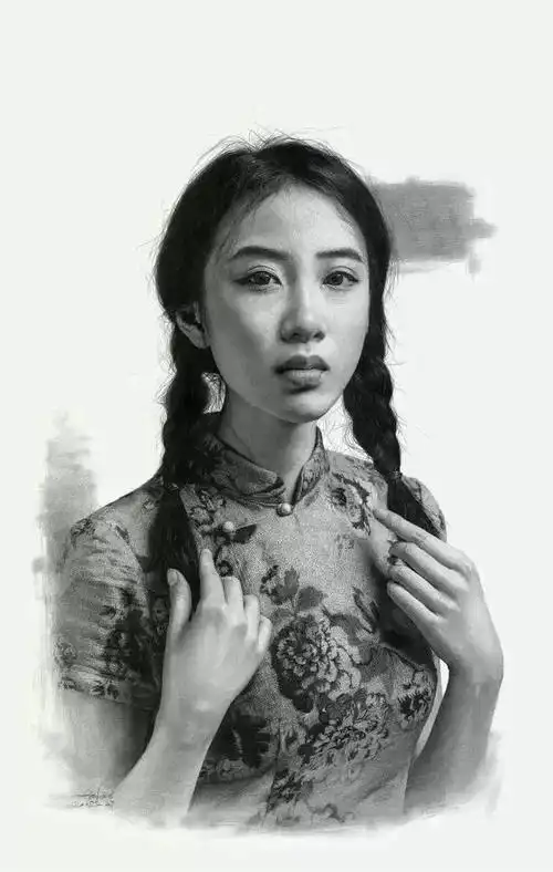 超写实素描的顶尖画手刘 斌他是▼放大后的细节▼连李冰冰也发微博