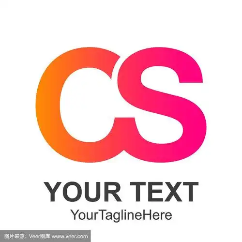 cs字母logo设计矢量插图模板,c字母logo矢量,c和s字母logo矢量,创意cs