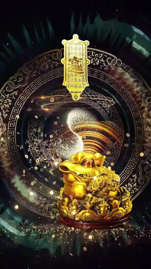 三足金蟾,日进斗金,腰缠万贯!2022换这个壁纸!