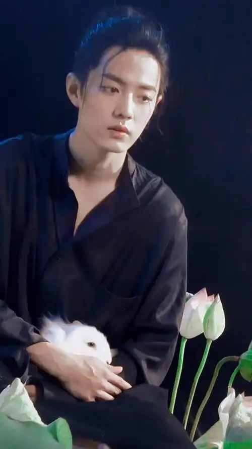 肖战高马尾图片:帅气的战战