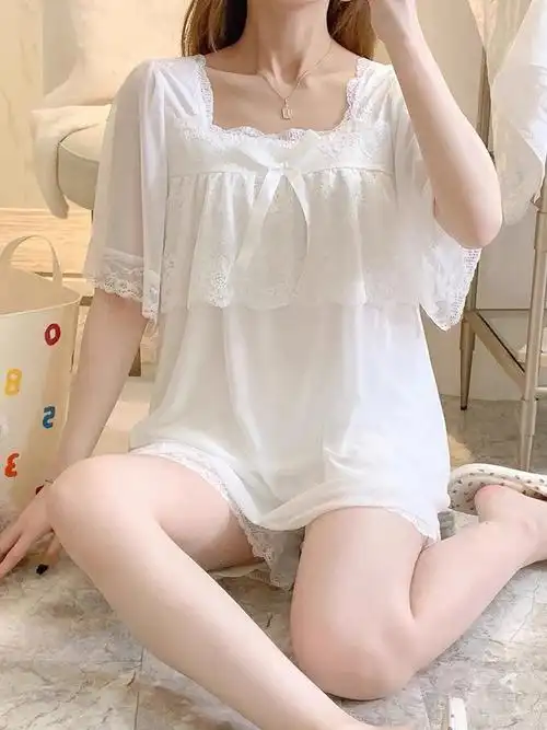 绝绝子仙气飘飘网纱睡衣套装