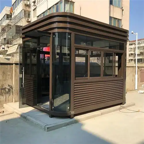 保安岗亭现货供应学校幼儿园钢结构成品岗亭工地门卫室