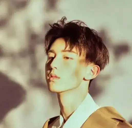 邓伦的中分发型好帅