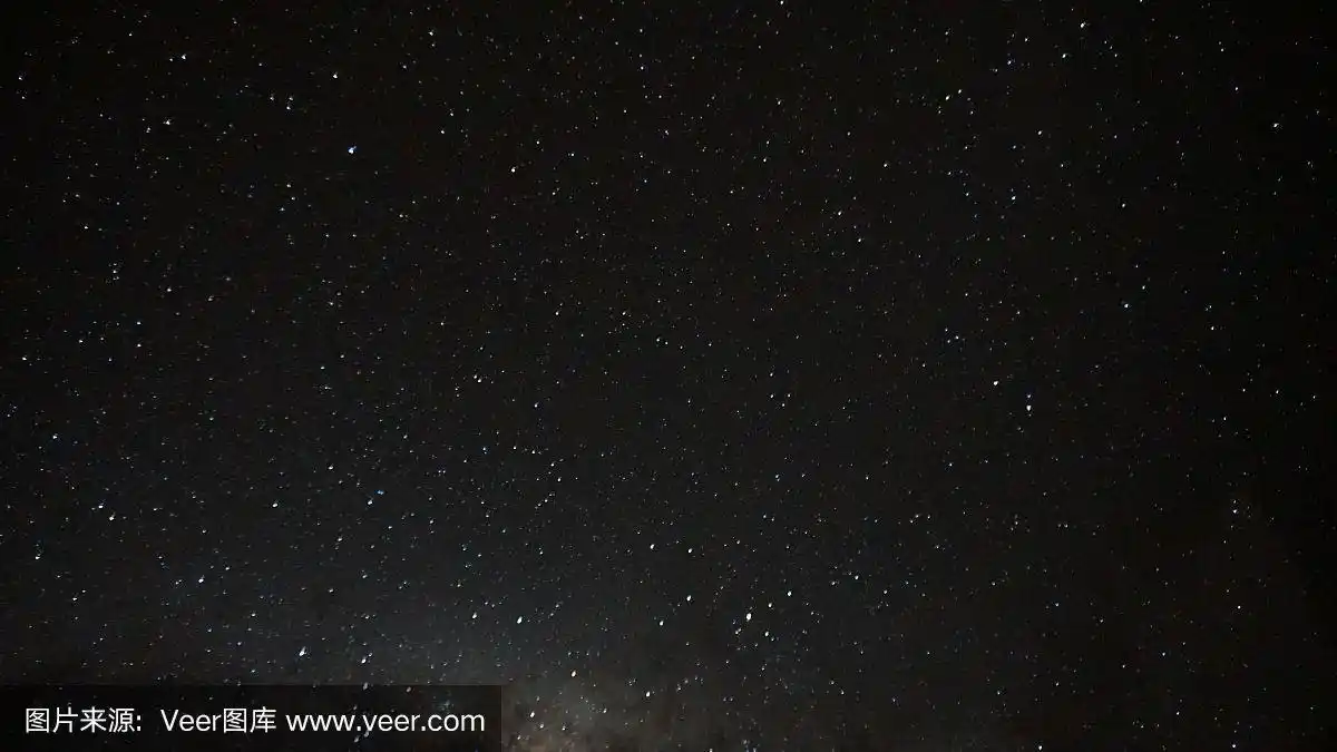 星星天空月亮夜晚的空间.没有filtre