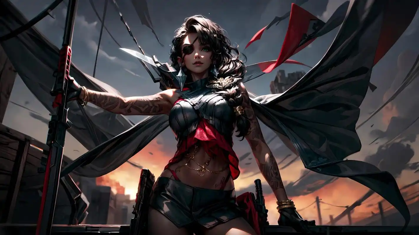 lol 沙漠玫瑰 莎弥拉 4k电脑壁纸 莎弥拉来咯 软件:stable diffusion