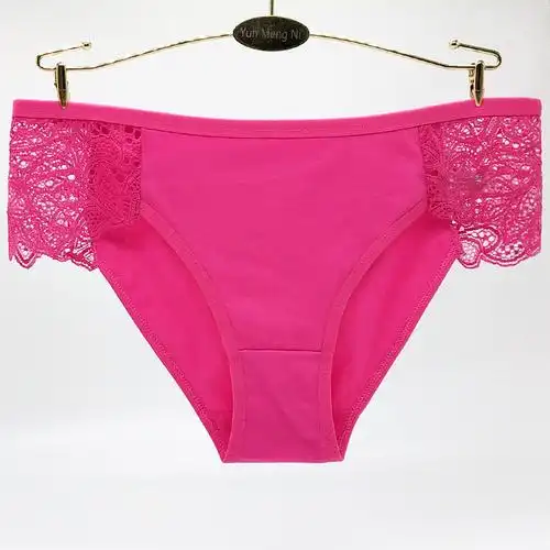 云梦妮外贸全棉纯色女士内裤速卖通ebay女式三角裤厂家性感女裤头