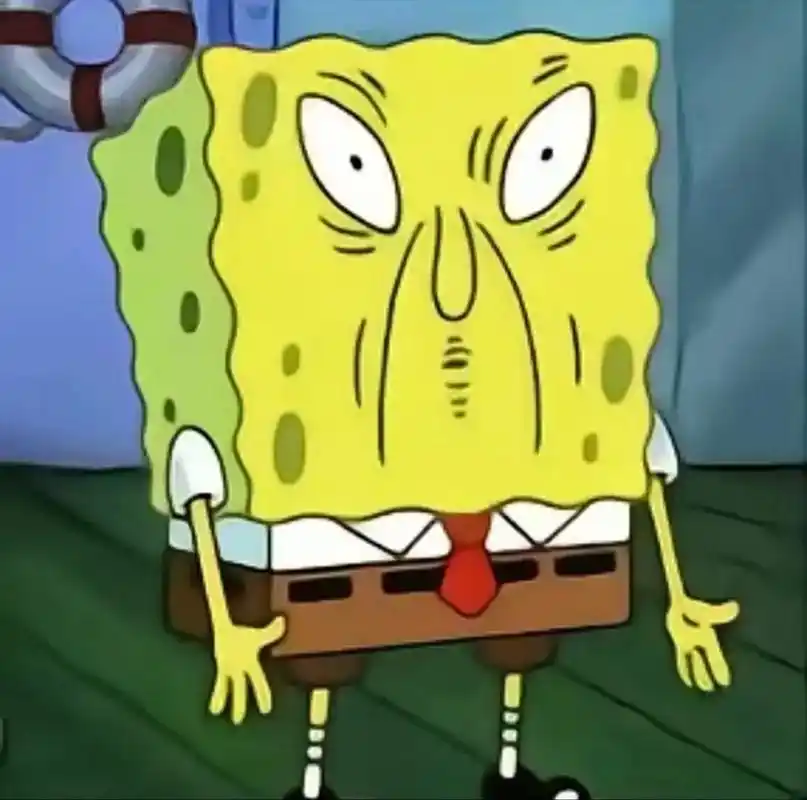 黄色海绵头.#海绵宝宝 #沙雕头像 #表情包 - 抖音