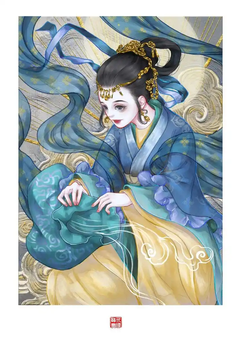 国风插画 #原创国风 #人物插画 #古风人物绘画 #古风插 - 抖音