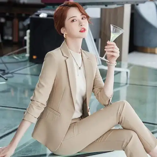 高端职业套装女西装商务正装时尚气质女神范