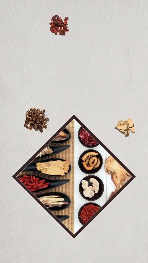 水墨传统中医创意中药h5背景素材