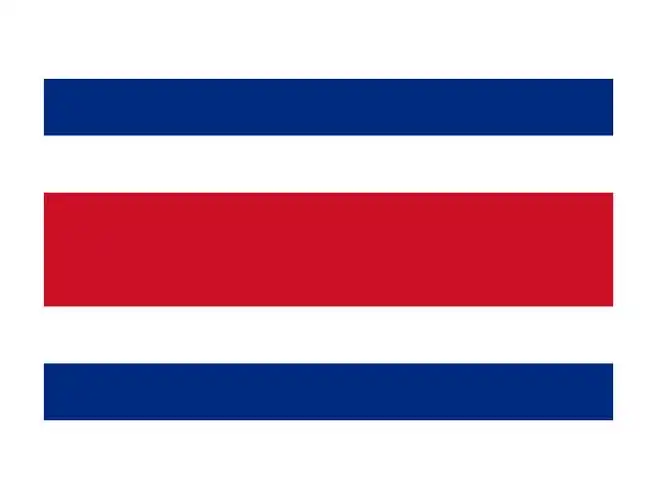 哥斯达黎加国旗矢量素材下载