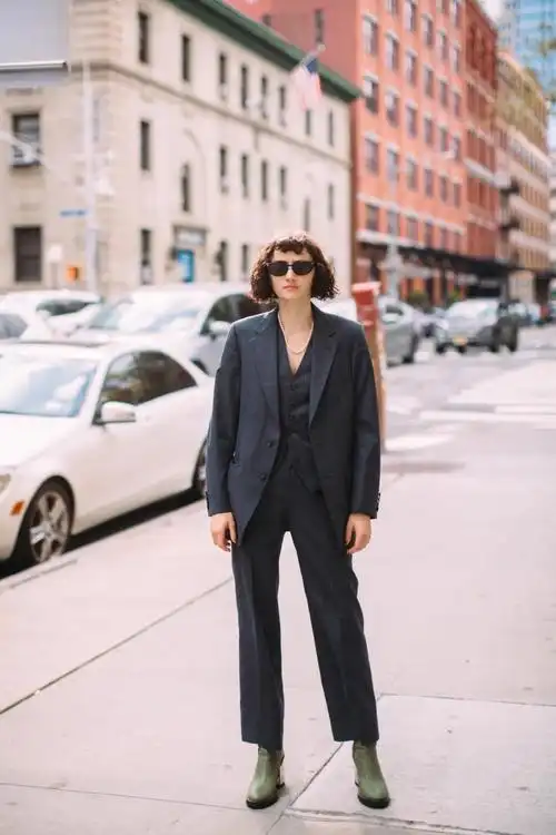 西装搭配图片女(同样穿) - 赤虎壹号