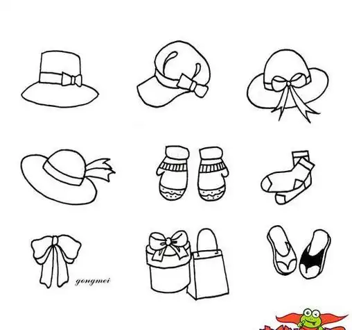 生活日常用品简笔画幼儿