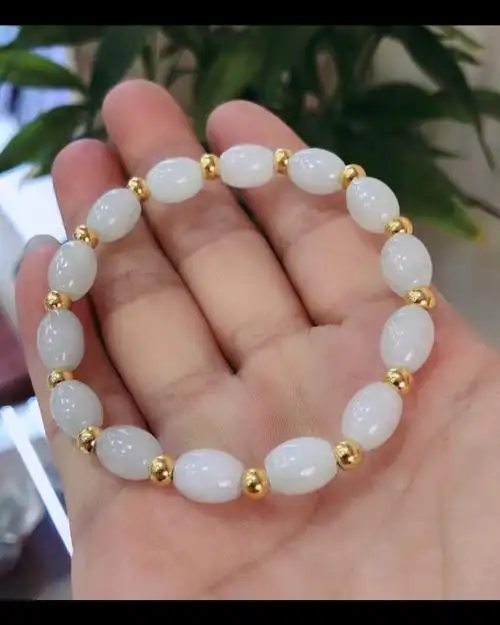 金珠加玉珠手链