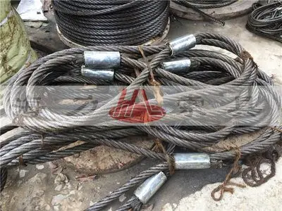 包邮镀锌压制双扣钢丝绳涂油插编吊索行车吊车起重吊装工具索具