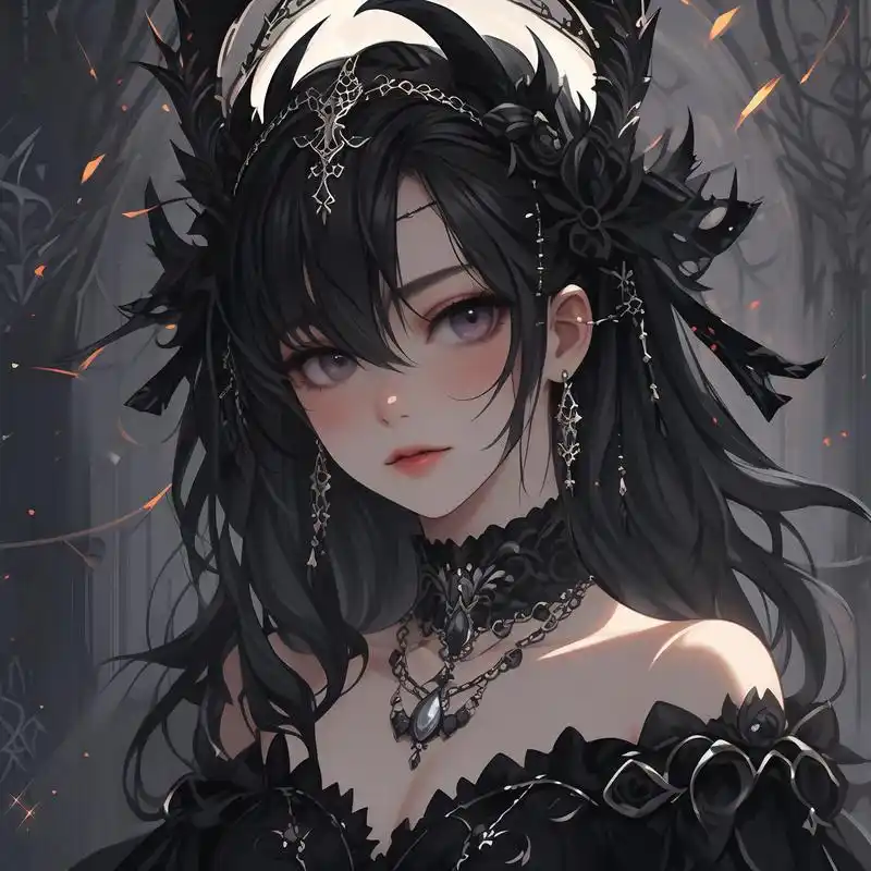 94黑暗系高冷女神头像95 今天给大家带来一组黑暗系高冷女性头像