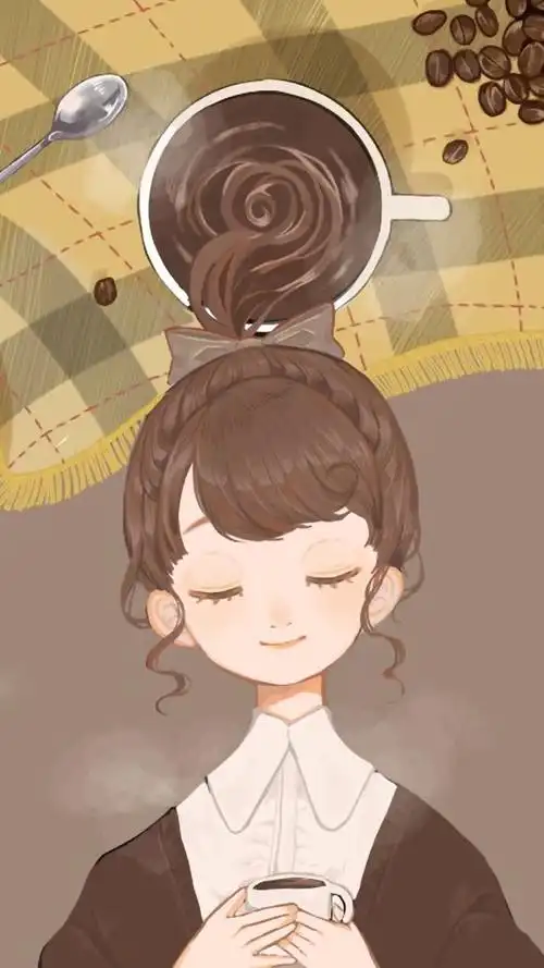 qq 微博 )女孩 韩国唯美插画手绘动漫卡通可爱个性经典enakei头像壁纸