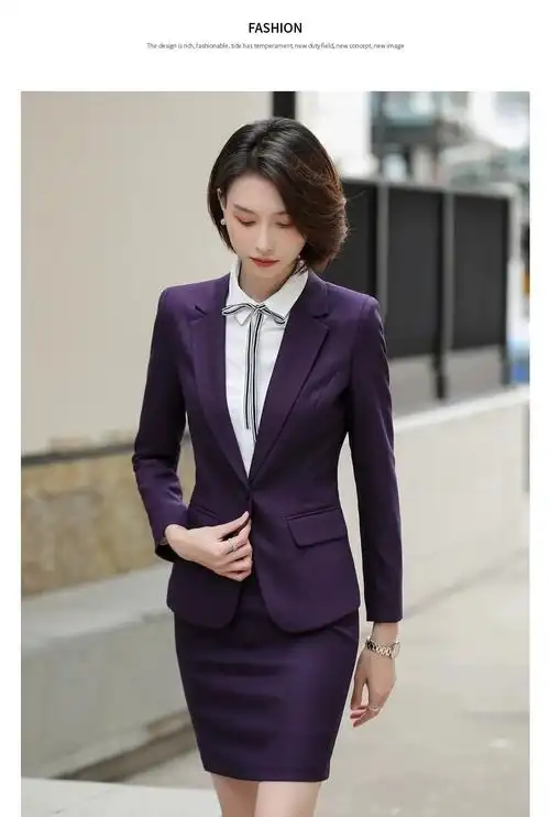 五星级酒店经理职业工作服女秋冬修身气质高端职场西装套装女工装酒店