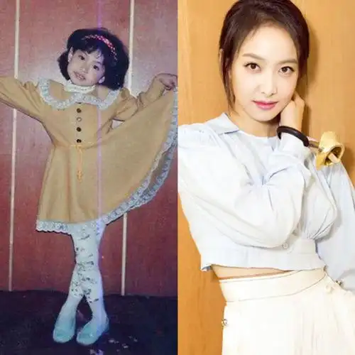 iu是天然美女,小时候很清纯可爱,长大后依然那么貌美如花!