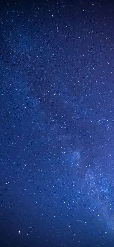 4k手机竖屏分辨率1440x3120蓝色银河系 星空锁屏壁纸
