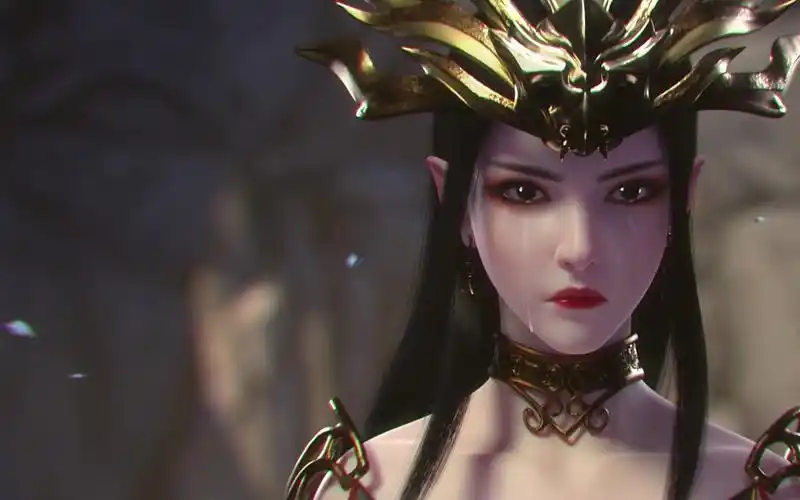 斗破美杜莎女王落泪,女王一次看个够,一首此生不换,让女王与你我相伴