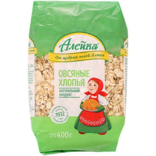 oemg俄罗斯进口艾利克燕麦片低脂麦片代餐饱腹早餐食品冲饮400克 燕麦