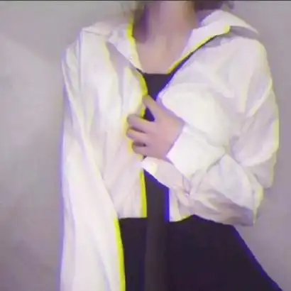 领带衬衫女生头像高清好看的撩人衬衫部位头像图片