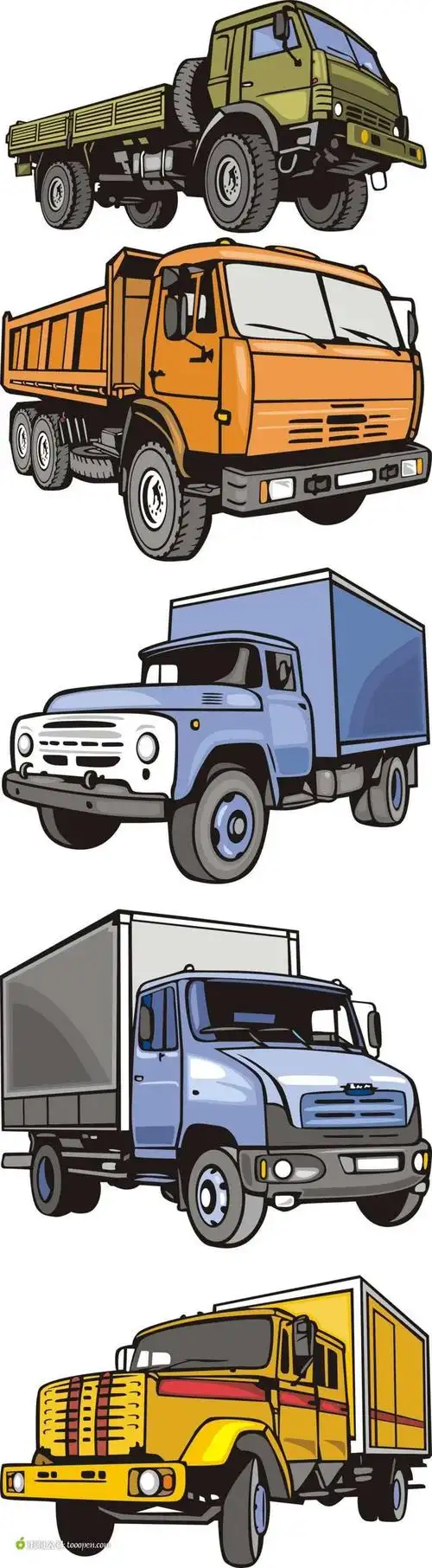 大型货车矢量素材
