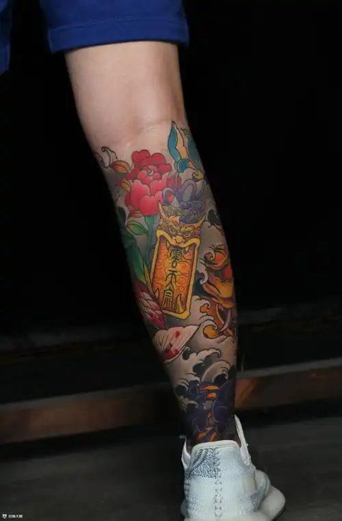 般若腿部纹身图案大全 - 纹身大咖