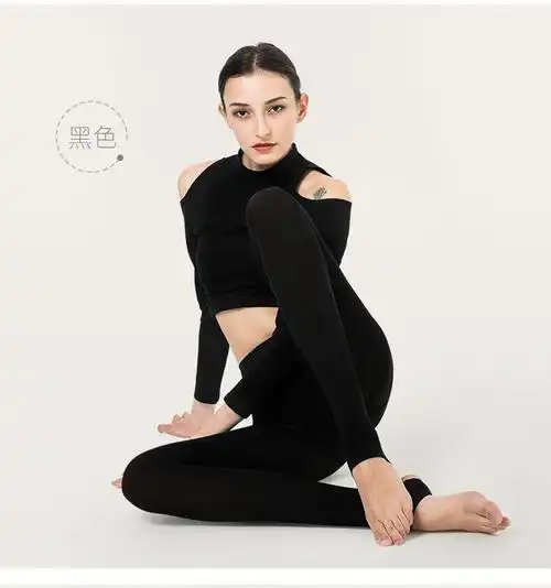 浪莎丝袜踩脚连裤袜女春秋款中厚天鹅绒打底裤显瘦脚蹬裤袜踩脚黑色2