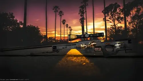 有枪有刀还有美人 csgo原创壁纸大赏